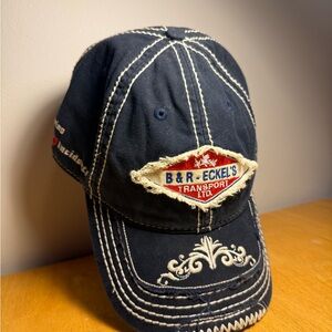 Navy Blue Embroidered Cap